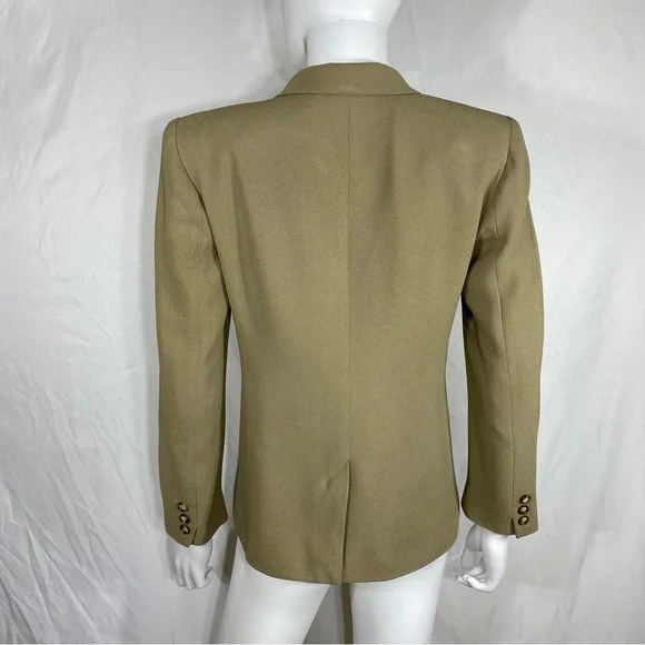 Jones New York Petite Khaki Beige Women’s Career Blazer - Picture 4 of 7